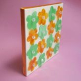 Quadro Fiori Verde/ Laranja